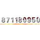 ８７１１８０９５０ (attack on titan)