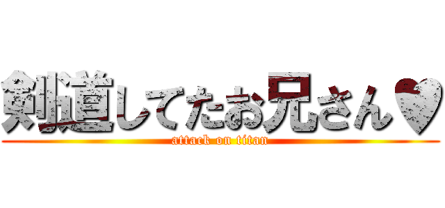 剣道してたお兄さん♥ (attack on titan)