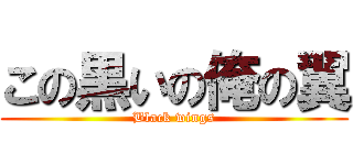 この黒いの俺の翼 (Black wings)