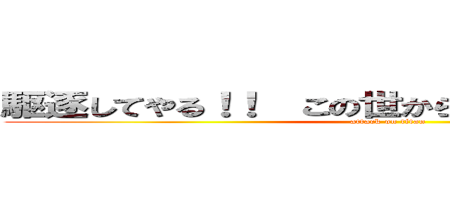 駆逐してやる！！  この世から…一匹…残らず！！ (attack on titan)
