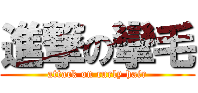 進撃の攣毛 (attack on curly hair)