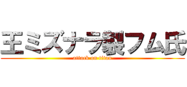 王ミズナラ製フム氏 (attack on titan)