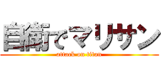自衛でマリサン (attack on titan)