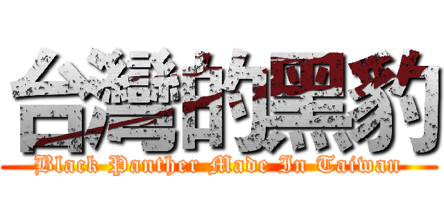 台灣的黑豹 (Black Panther Made In Taiwan)