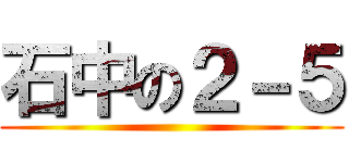 石中の２－５ ()