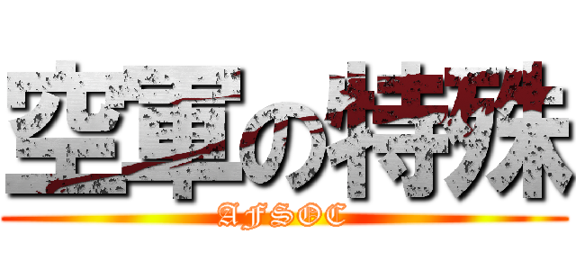 空軍の特殊 (AFSOC)