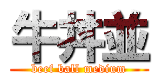 牛丼並 (beef ball medium)