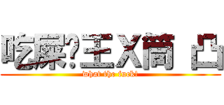 吃屎吧王Ｘ筒 凸 (what the fuck!)