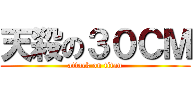 天殺の３０ＣＭ (attack on titan)