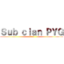 Ｓｕｂ ｃｌａｎ ＰＹＧ (Black)
