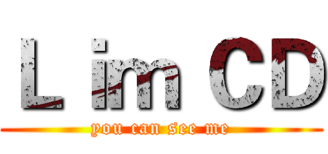 Ｌｉｍ ＣＤ (you can see me)