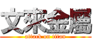 文來金屬 (attack on titan)