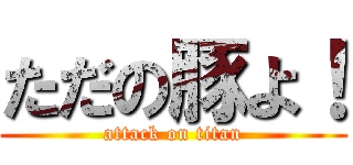 ただの豚よ！ (attack on titan)