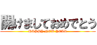 開けましておめでとう (HAPPY NEW YEAR)