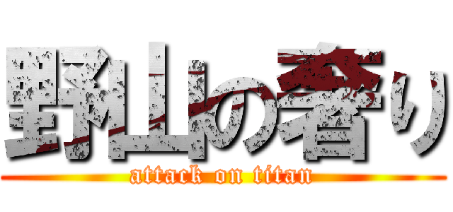 野山の奢り (attack on titan)