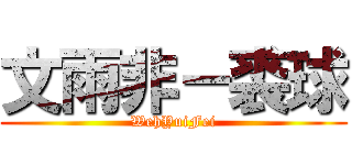 文雨非－裘球 (WehYuiFei)