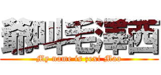 爺叫毛澤西 (My name is zexi Mao)