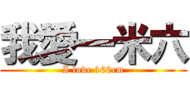 我愛一米六 (I love 160cm)