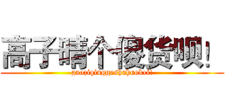 高子晴个傻货呗！ (gaoziqinggeshahuobei!)