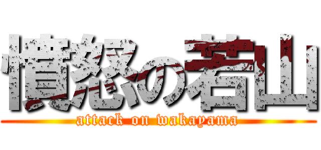 憤怒の若山 (attack on wakayama)