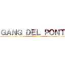 ＧＡＮＧ ＤＥＬ ＰＯＮＴＥ (ブリッジギャング)