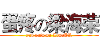 蛋疼の梁海荣 (egg pain on LangHR)