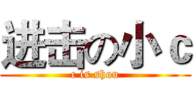 进击の小ｃ (c is shou)