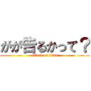 がが告るかって？ (attack on titan)