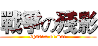 戰爭の殘影 (shadow of war)