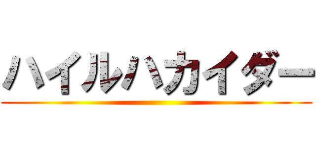 ハイルハカイダー ()
