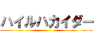 ハイルハカイダー ()