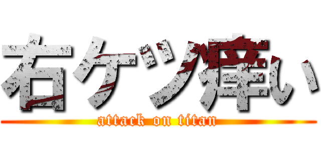 右ケツ痒い (attack on titan)