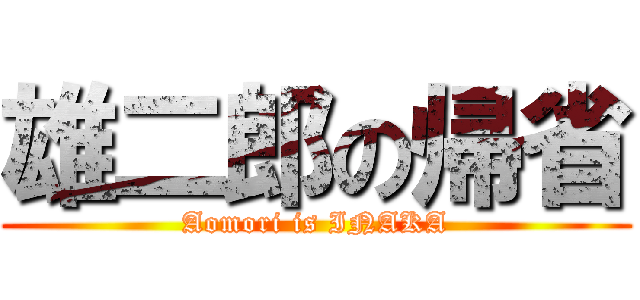 雄二郎の帰省 (Aomori is INAKA)