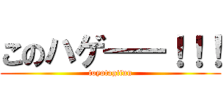 このハゲ――！！！ (toyotagiinn)