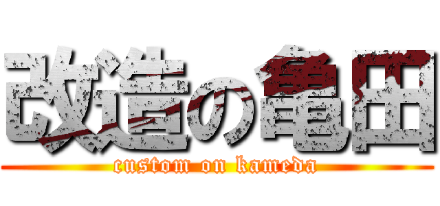 改造の亀田 (custom on kameda)