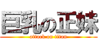 巨乳の正妹 (attack on titan)