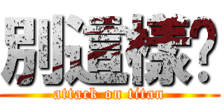 別這樣啦 (attack on titan)