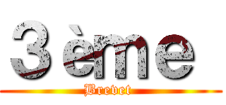 ３èｍｅ  (Brevet )