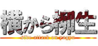横から柳生 (side attack on yagyu)