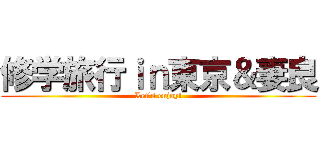 修学旅行ｉｎ東京＆妻良 (Let\'s enjoy!)