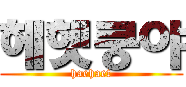 헤헷쿵야 (haehaet)