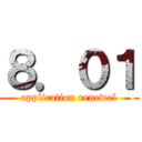 ８．０１ (application renewal)