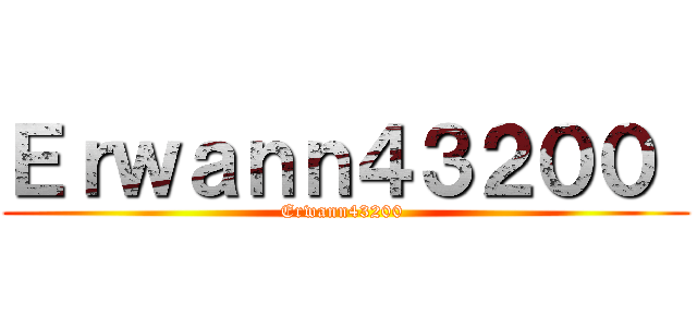 Ｅｒｗａｎｎ４３２００  (Erwann43200 )