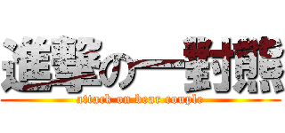 進撃の一對熊 (attack on bear couple)