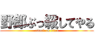 野郎ぶっ殺してやる (attack on titan)