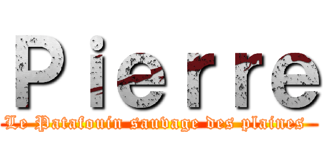 Ｐｉｅｒｒｅ (Le Patafouin sauvage des plaines )