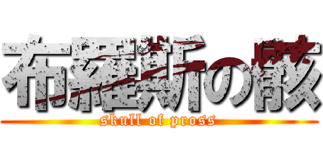 布羅斯の骸 (skull of pross)