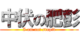 中伏の肥彭 (I am not stupid)