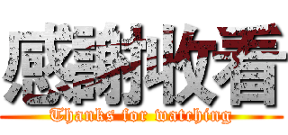 感謝收看 (Thanks for watching)