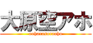 大原空アホ (ooharasoraaho)